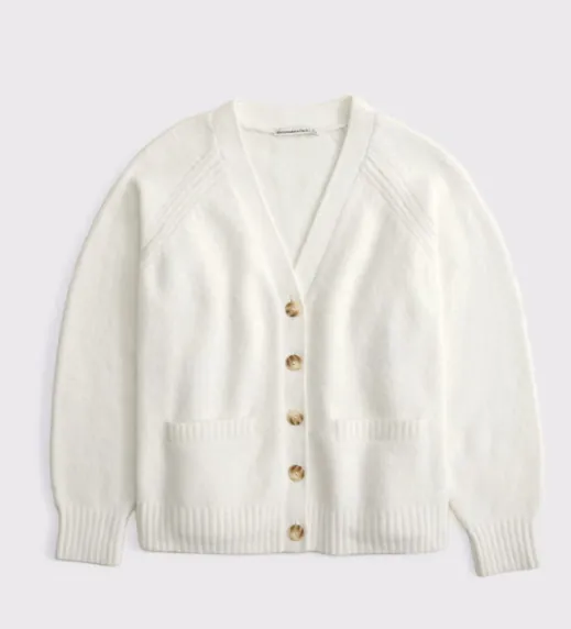 V Neck Oversized Cardigan